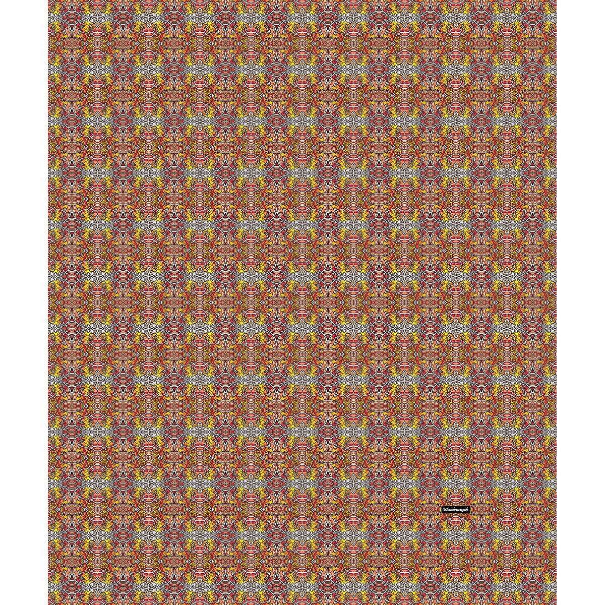Decke • Vincent – Variation 1, gelb, grau, orange, rot - Wonderwazek