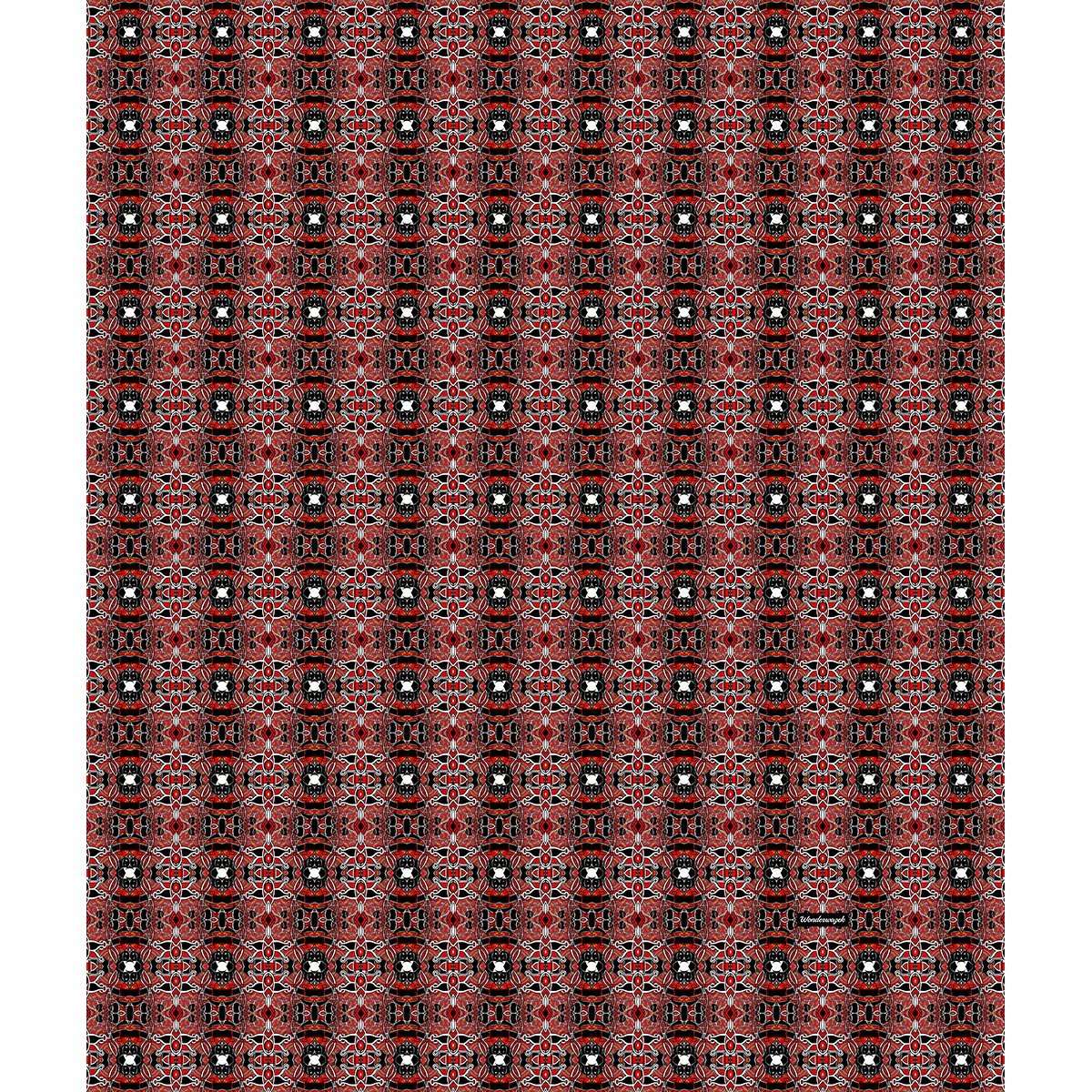 Decke • Zirkus – Variation 2, rot, schwarz, weiß - Wonderwazek