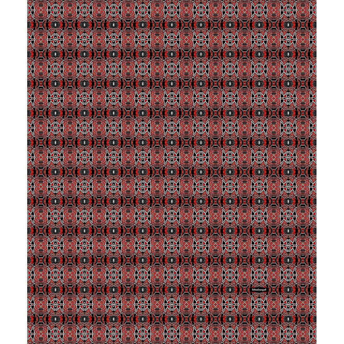 Decke • Zirkus – Variation 3, rot, schwarz, weiß - Wonderwazek