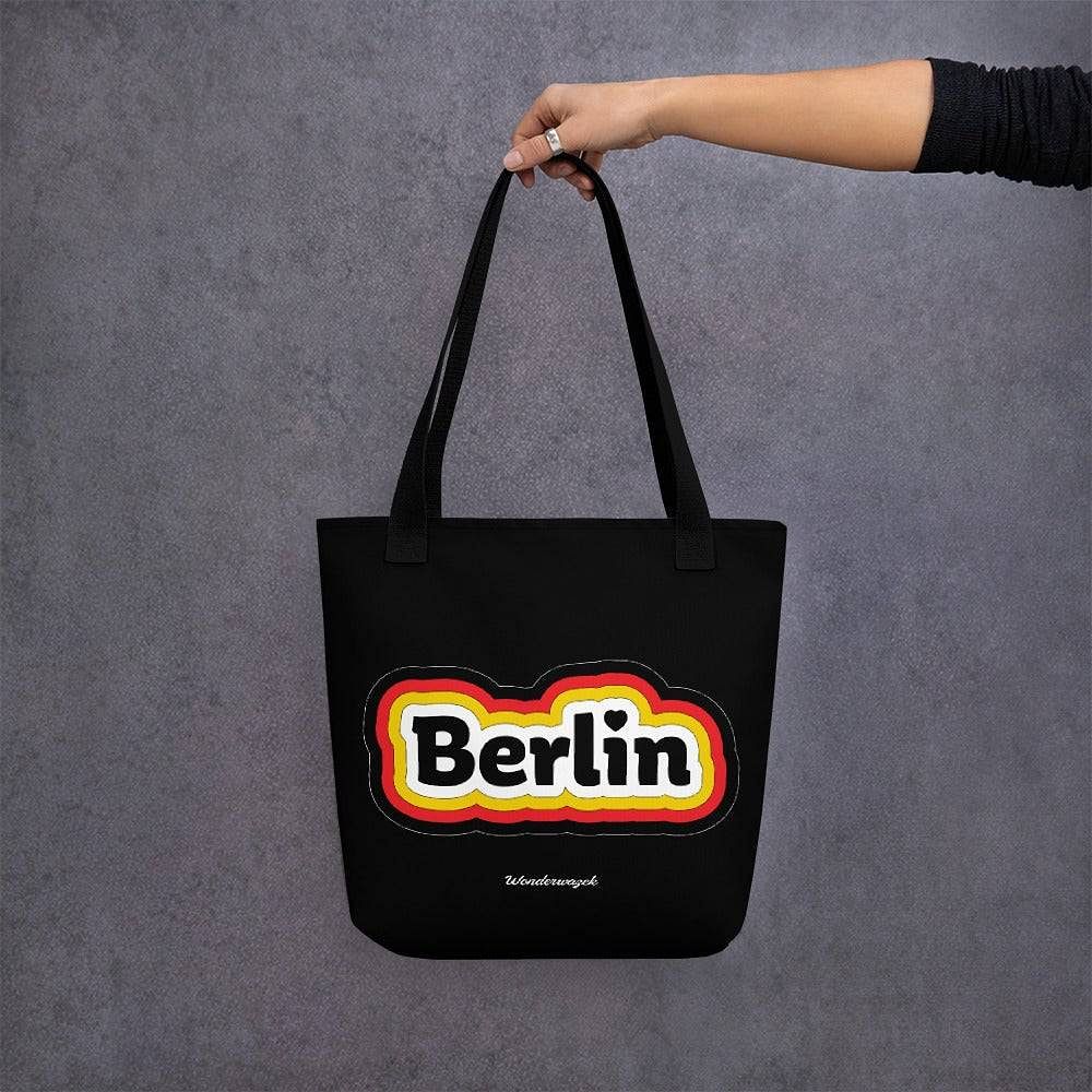 Einkaufstasche • Berlin – gold, rot, schwarz - Wonderwazek