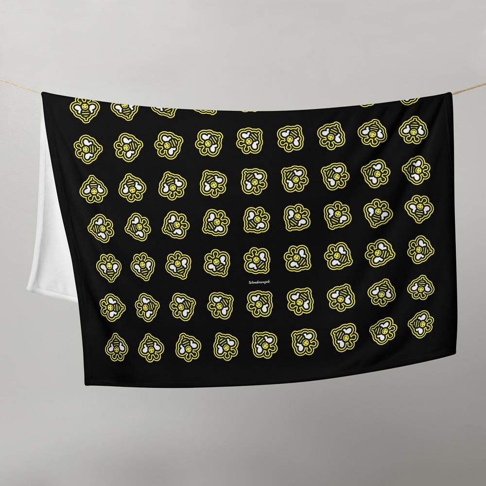 Decke • fleißige Bienen – gelb, schwarz - Wonderwazek