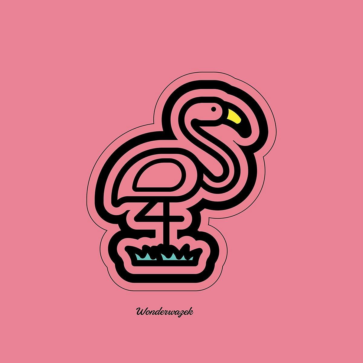 Kissen • Flamingo – rosa - Wonderwazek
