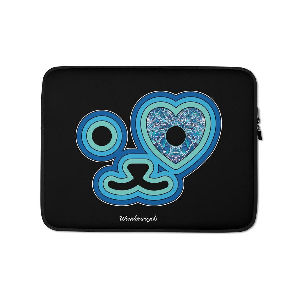 Laptoptasche • Edition Tierschutz – blau, schwarz - Wonderwazek