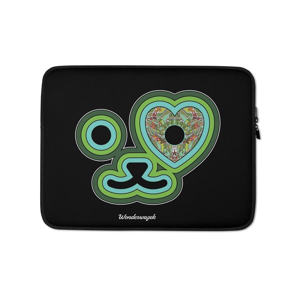 Laptoptasche • Edition Tierschutz – grün, schwarz - Wonderwazek