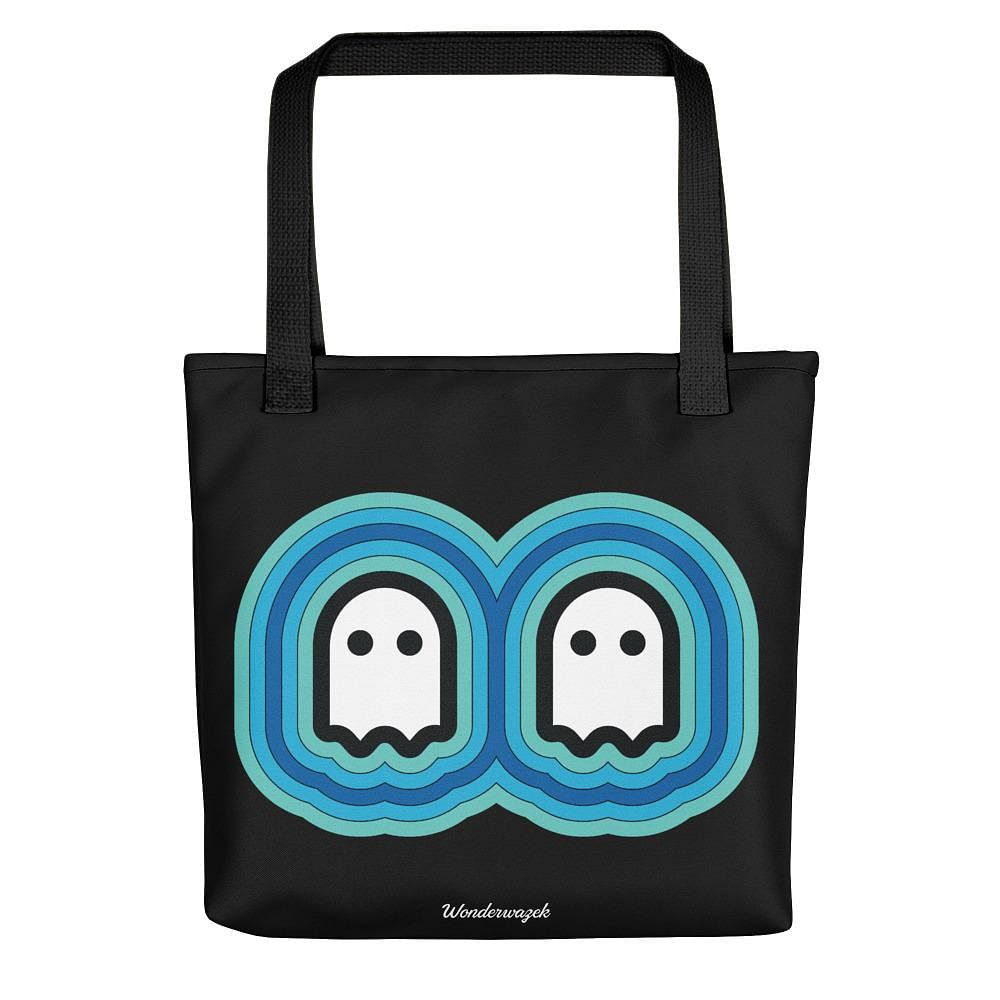 Einkaufstasche • Geisterpärchen – blau, schwarz - Wonderwazek