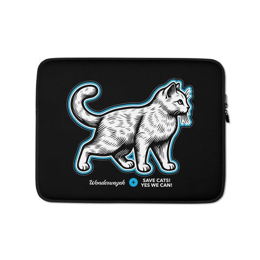 Laptoptasche • Edition Tierschutz – blau, schwarz - Wonderwazek