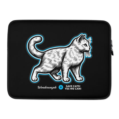 Laptoptasche • Edition Tierschutz – blau, schwarz - Wonderwazek