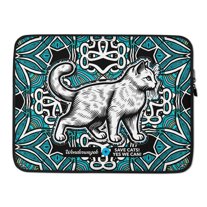 Laptoptasche • Edition Tierschutz – blau - Wonderwazek