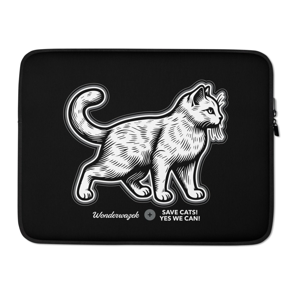 Laptoptasche • Edition Tierschutz – grau, schwarz - Wonderwazek