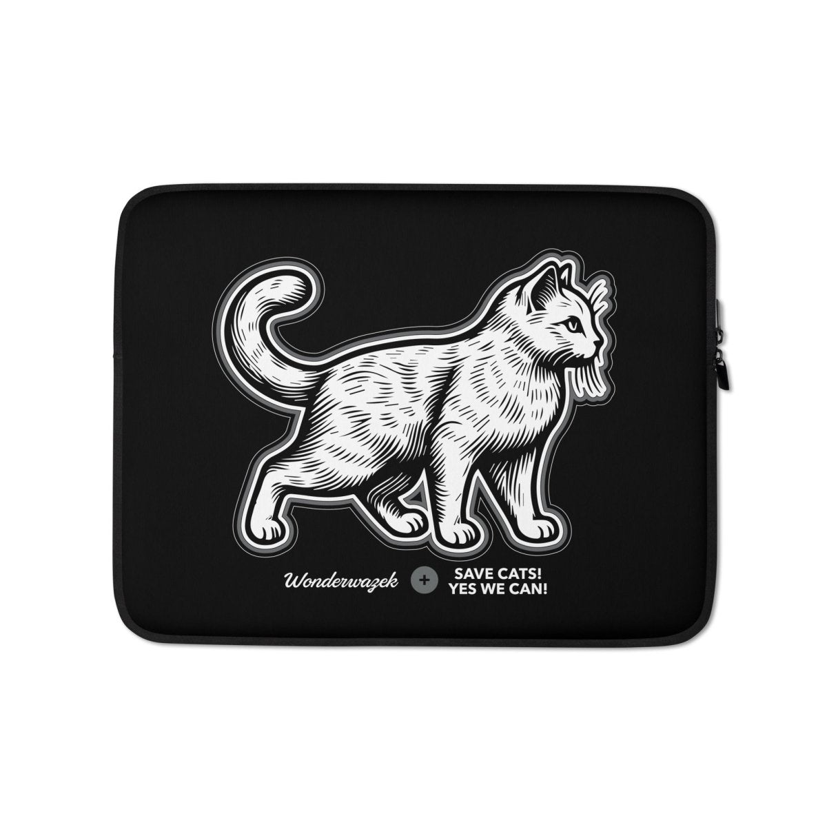 Laptoptasche • Edition Tierschutz – grau, schwarz - Wonderwazek