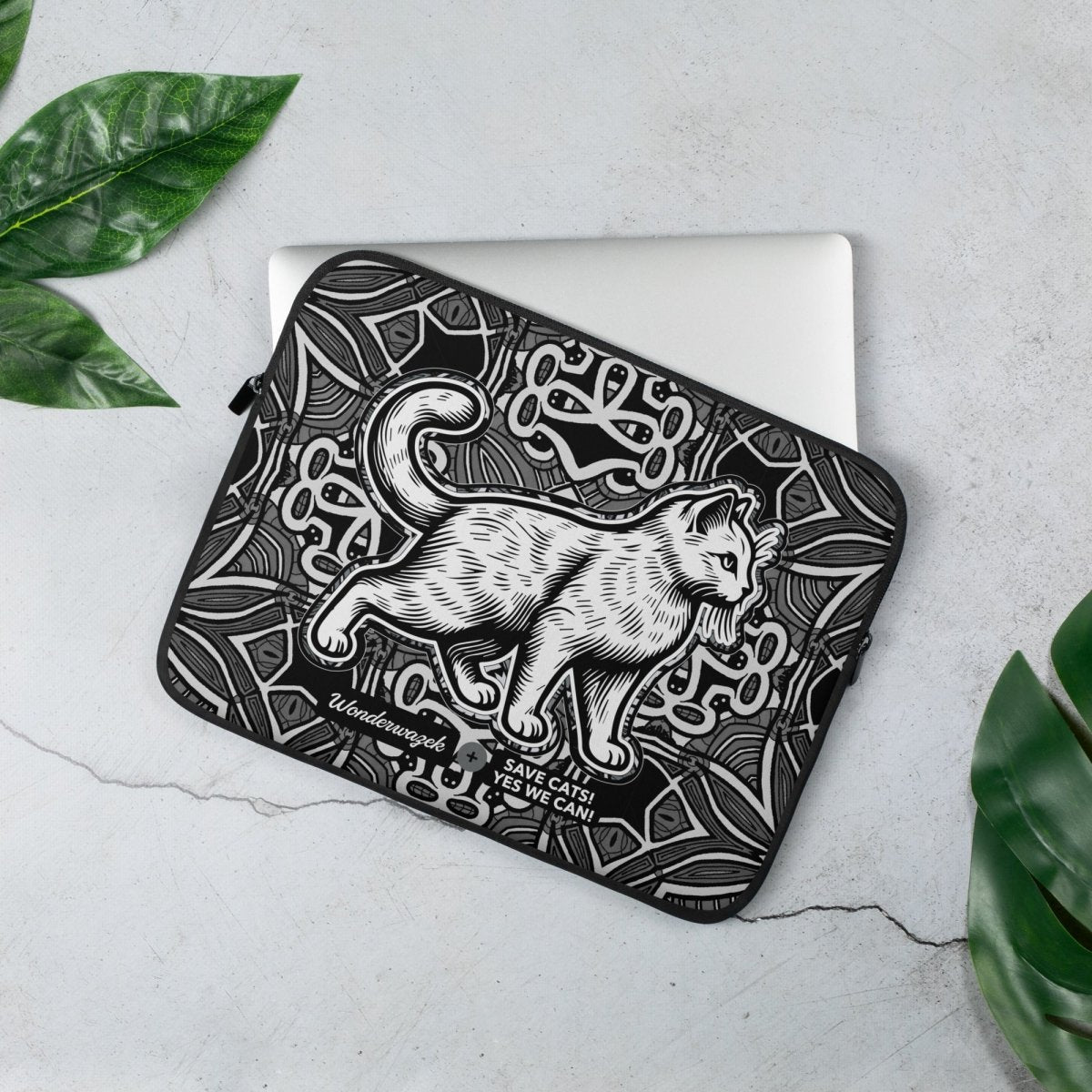 Laptoptasche • Edition Tierschutz – grau - Wonderwazek