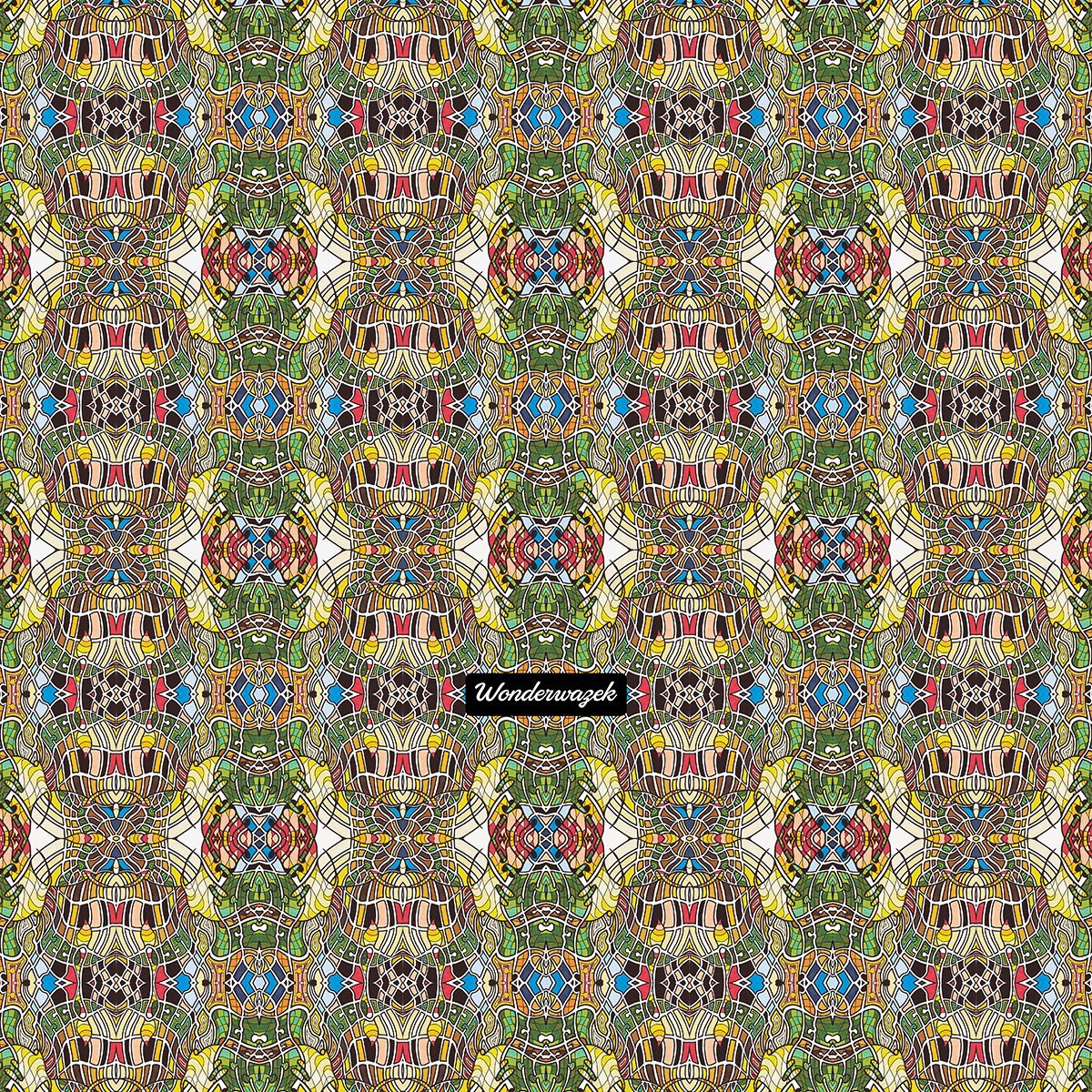 Strandtasche • Puzzle – Variation 1, blau, gelb, grün, rot - Wonderwazek