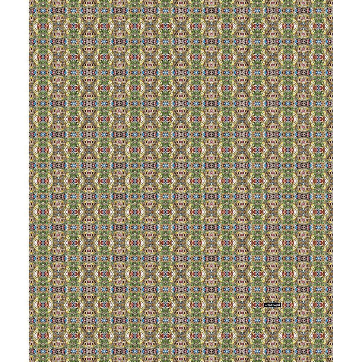 Decke • Puzzle – Variation 1, blau, gelb, grün, rot - Wonderwazek