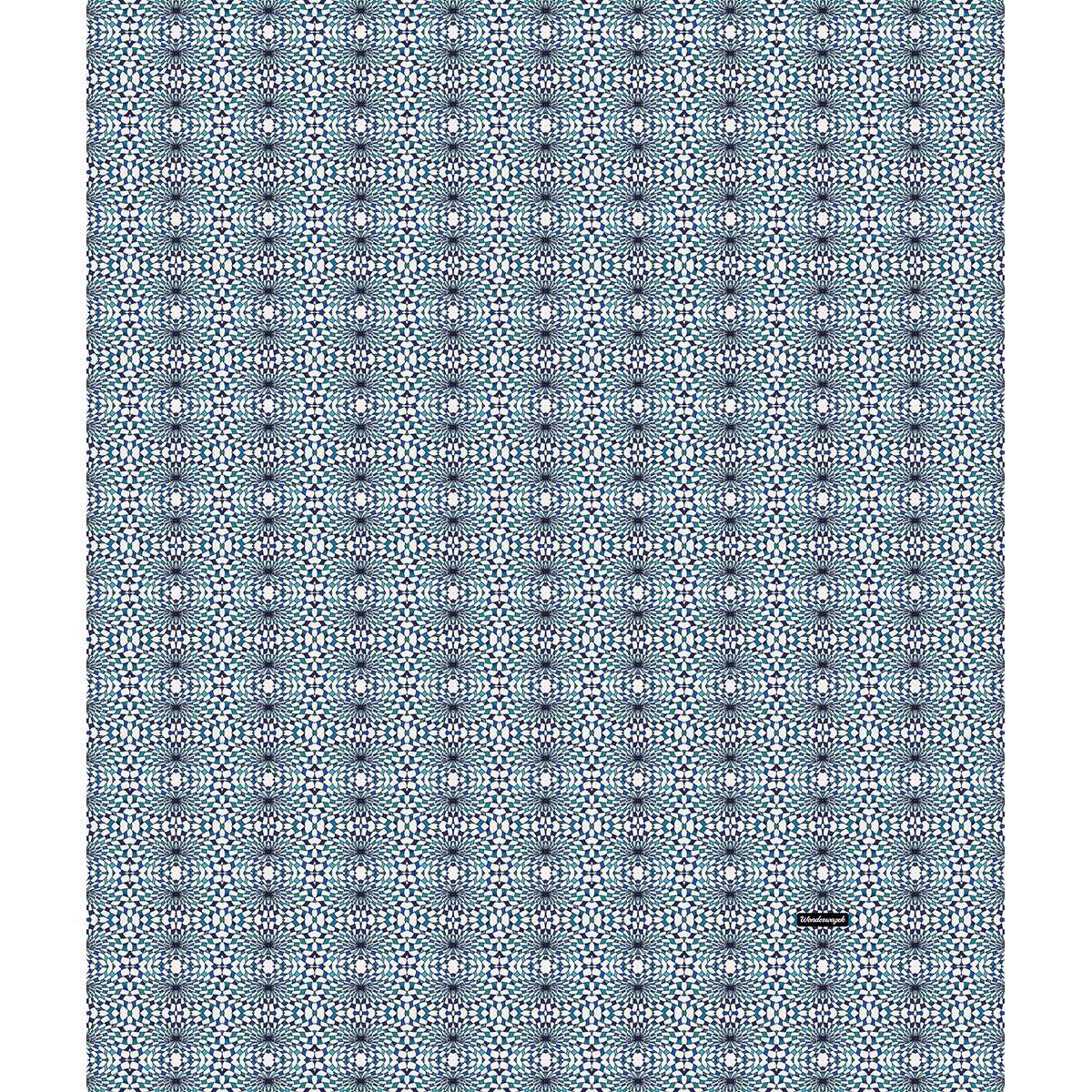 Decke • Wasserwirbel – Variation 2, blau, weiß - Wonderwazek