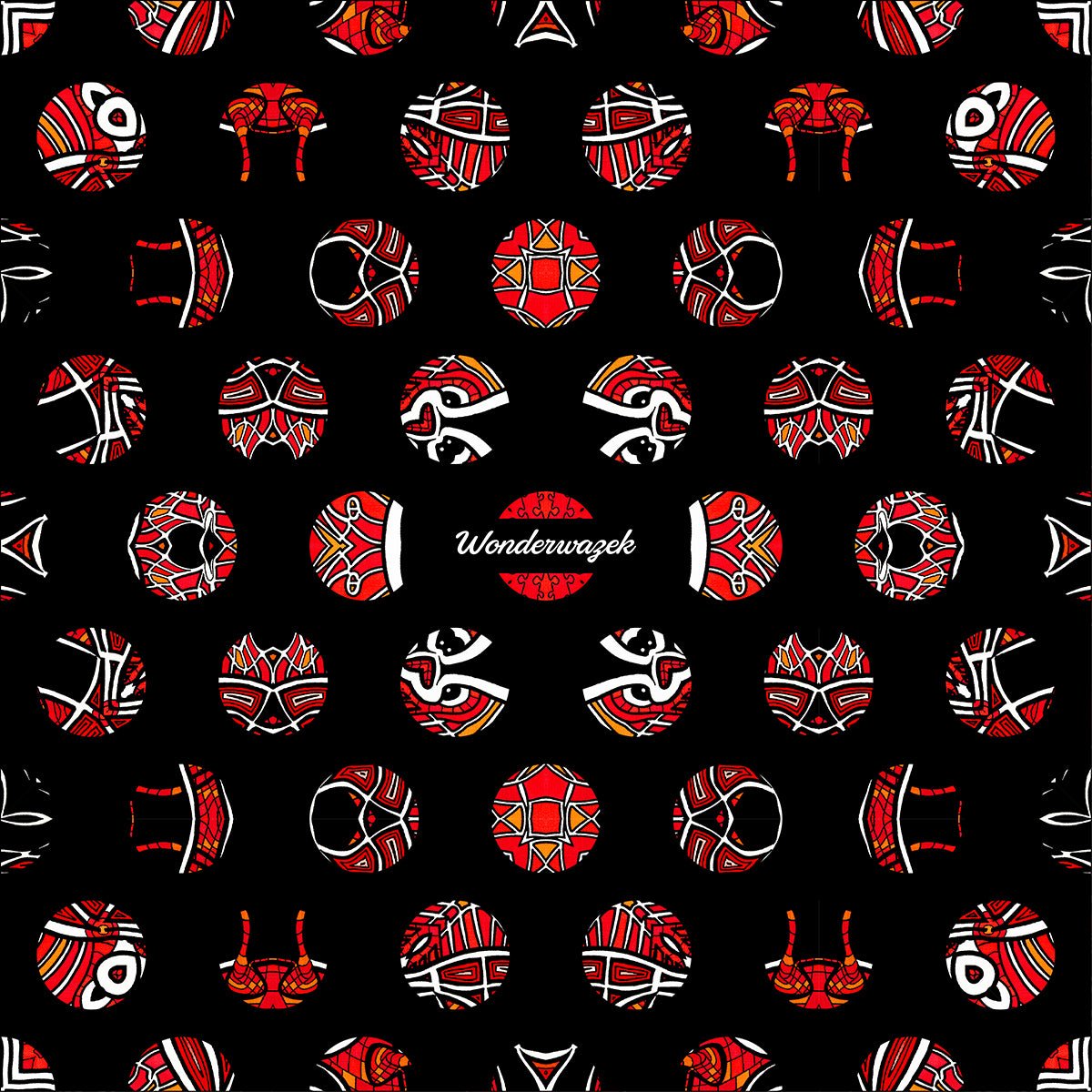 Decke • Zirkus – Punkte, rot, schwarz, weiß - Wonderwazek