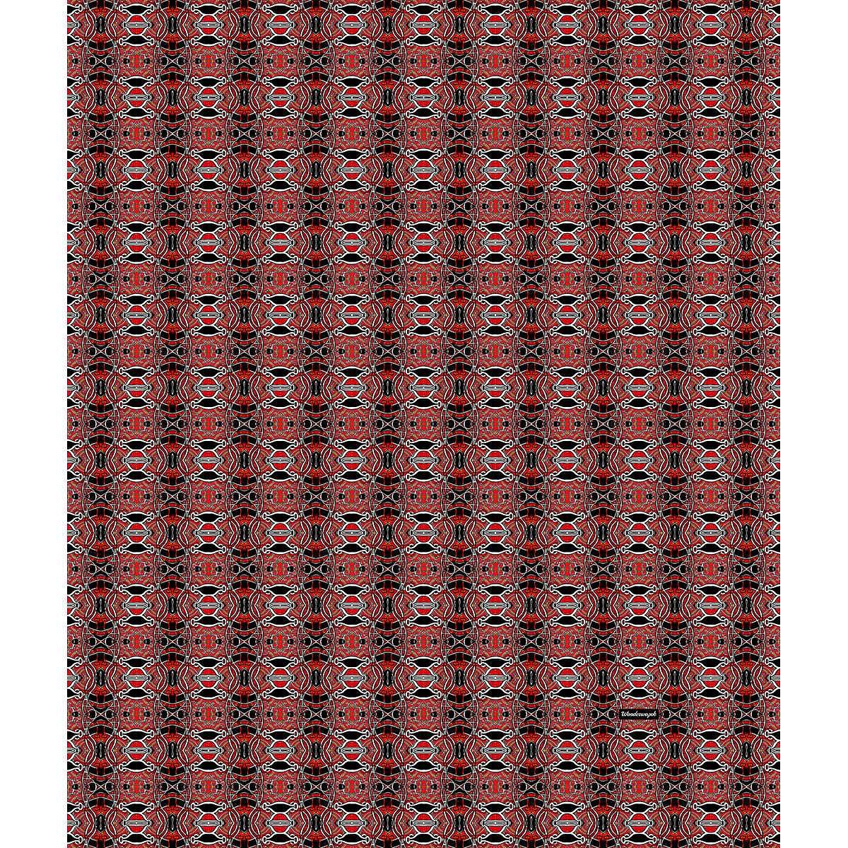 Decke • Zirkus – Variation 1, rot, schwarz, weiß - Wonderwazek