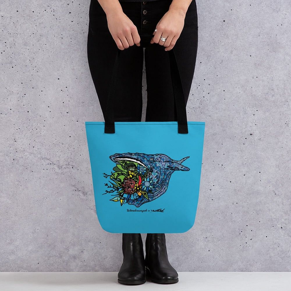 Einkaufstasche • Edition Tierschutz – Blumenwal - Wonderwazek