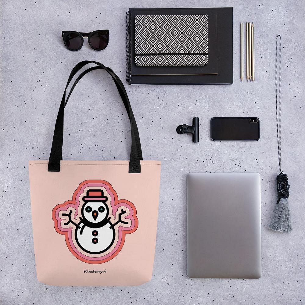 Einkaufstasche • Snowwoman – rosa - Wonderwazek