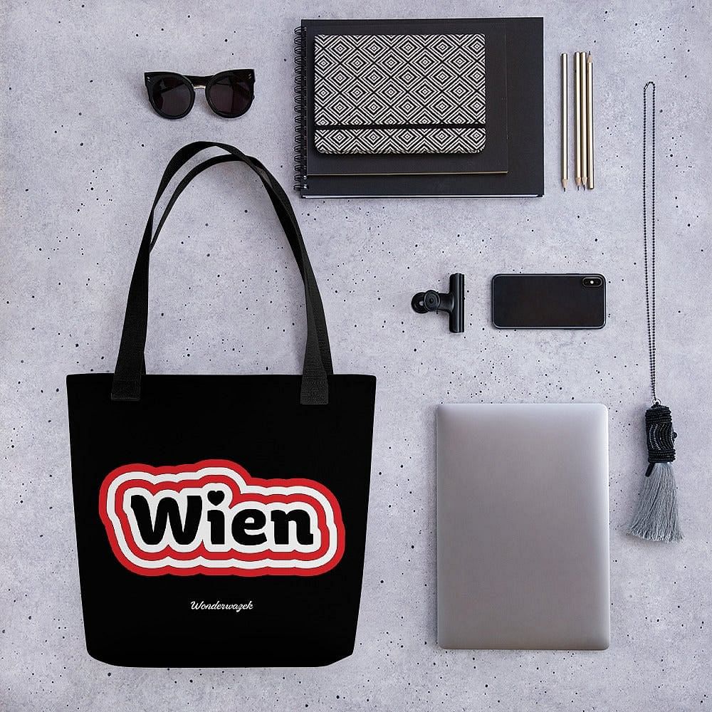 Einkaufstasche • Wien – rot, schwarz, weiß - Wonderwazek