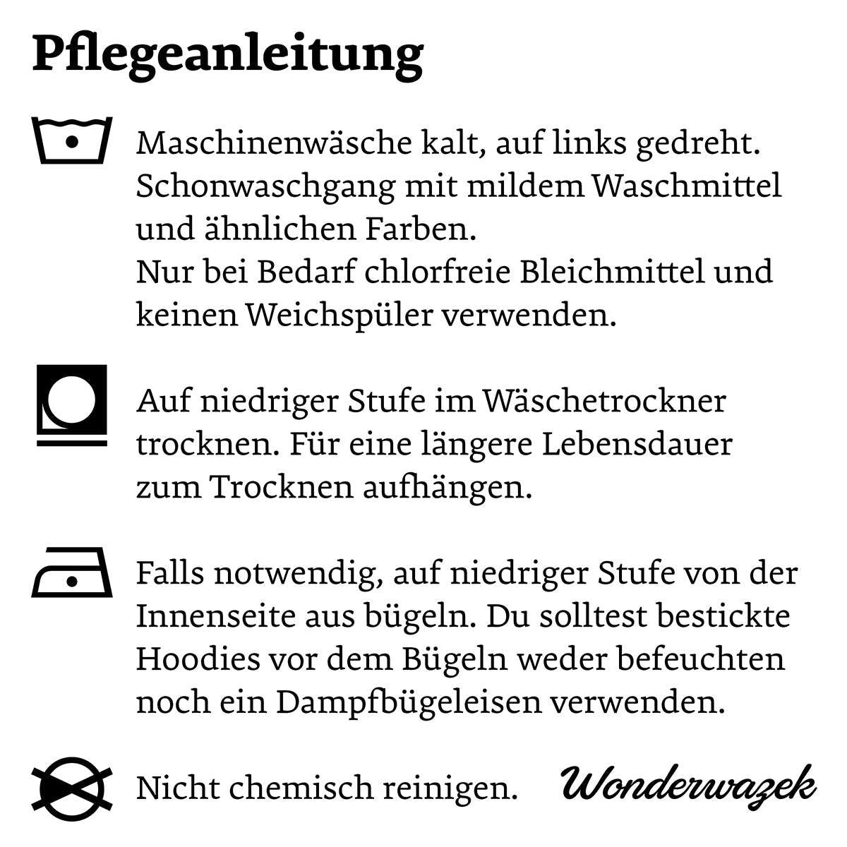 Hoodie Dunkelgrün • kunterbuntes Chamäleon – Stick GROSS, Grün - Wonderwazek