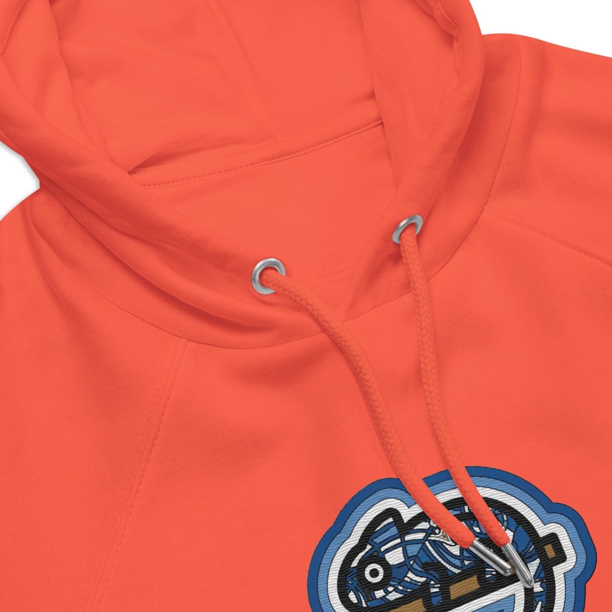 Hoodie Orange • kunterbuntes Chamäleon – Stick GROSS, Blau - Wonderwazek