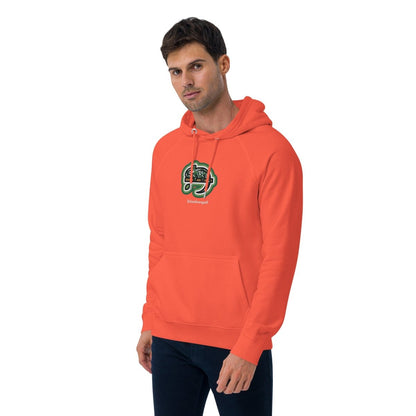 Hoodie Orange • kunterbuntes Chamäleon – Stick GROSS, Grün - Wonderwazek