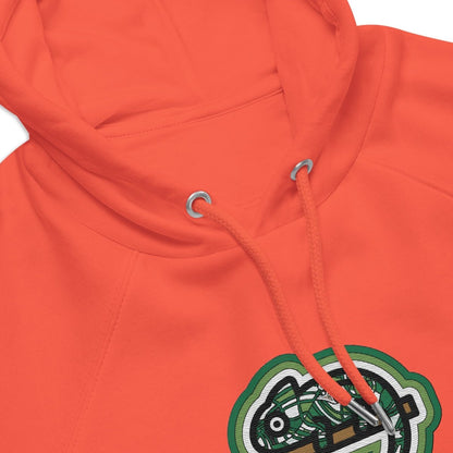 Hoodie Orange • kunterbuntes Chamäleon – Stick GROSS, Grün - Wonderwazek