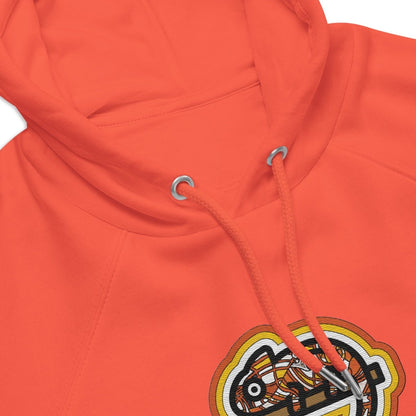 Hoodie Orange • kunterbuntes Chamäleon – Stick GROSS, Orange - Wonderwazek