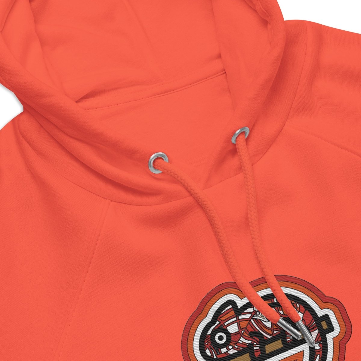 Hoodie Orange • kunterbuntes Chamäleon – Stick GROSS, Rot - Wonderwazek