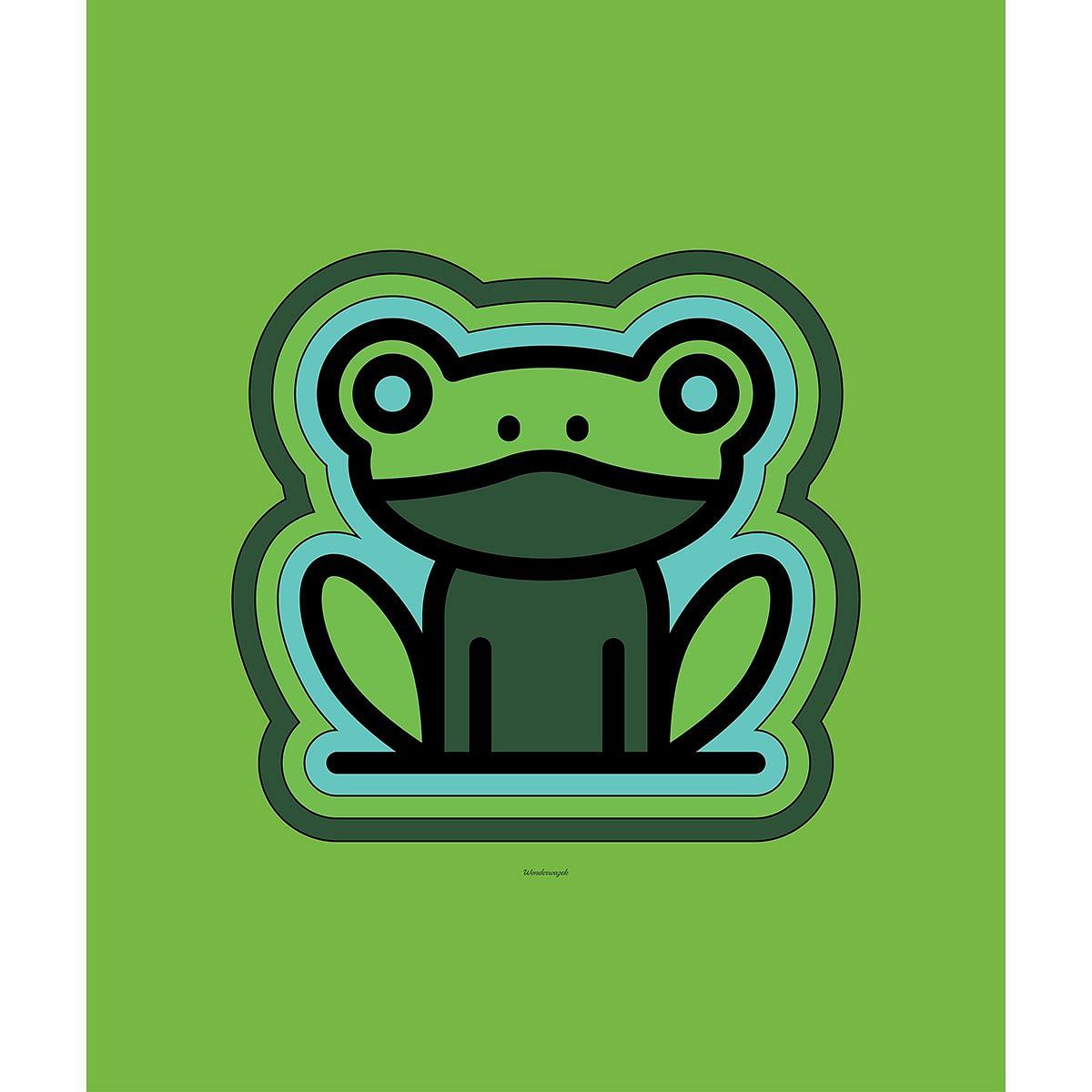 Decke • frecher Frosch – grün - Wonderwazek