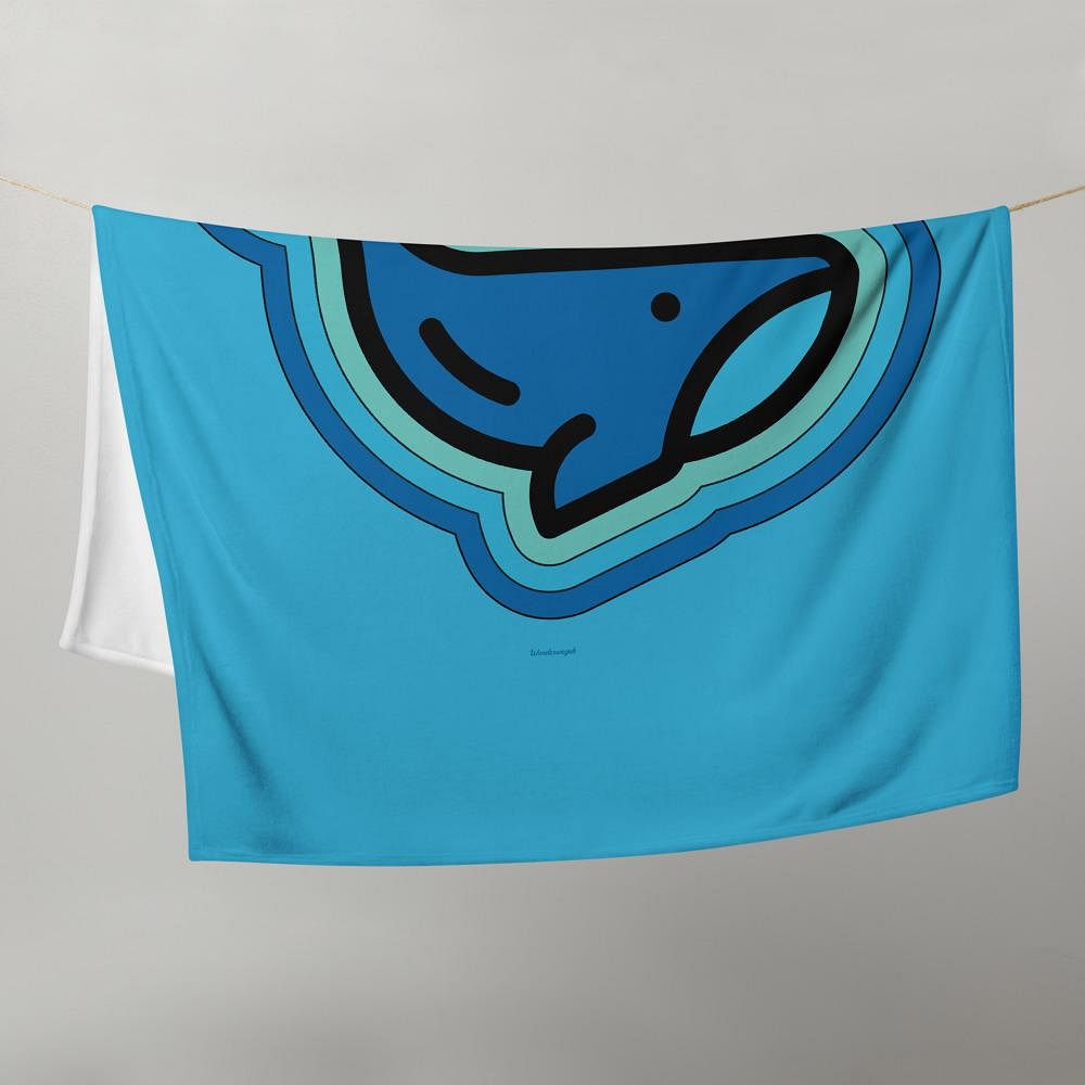 Decke • Wal – blau - Wonderwazek