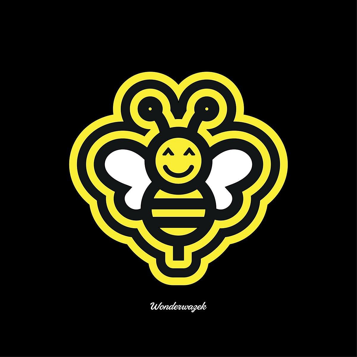 Kissen • fleißige Biene – gelb, schwarz - Wonderwazek
