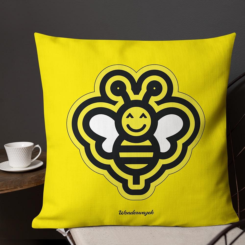 Kissen • fleißige Biene – gelb - Wonderwazek