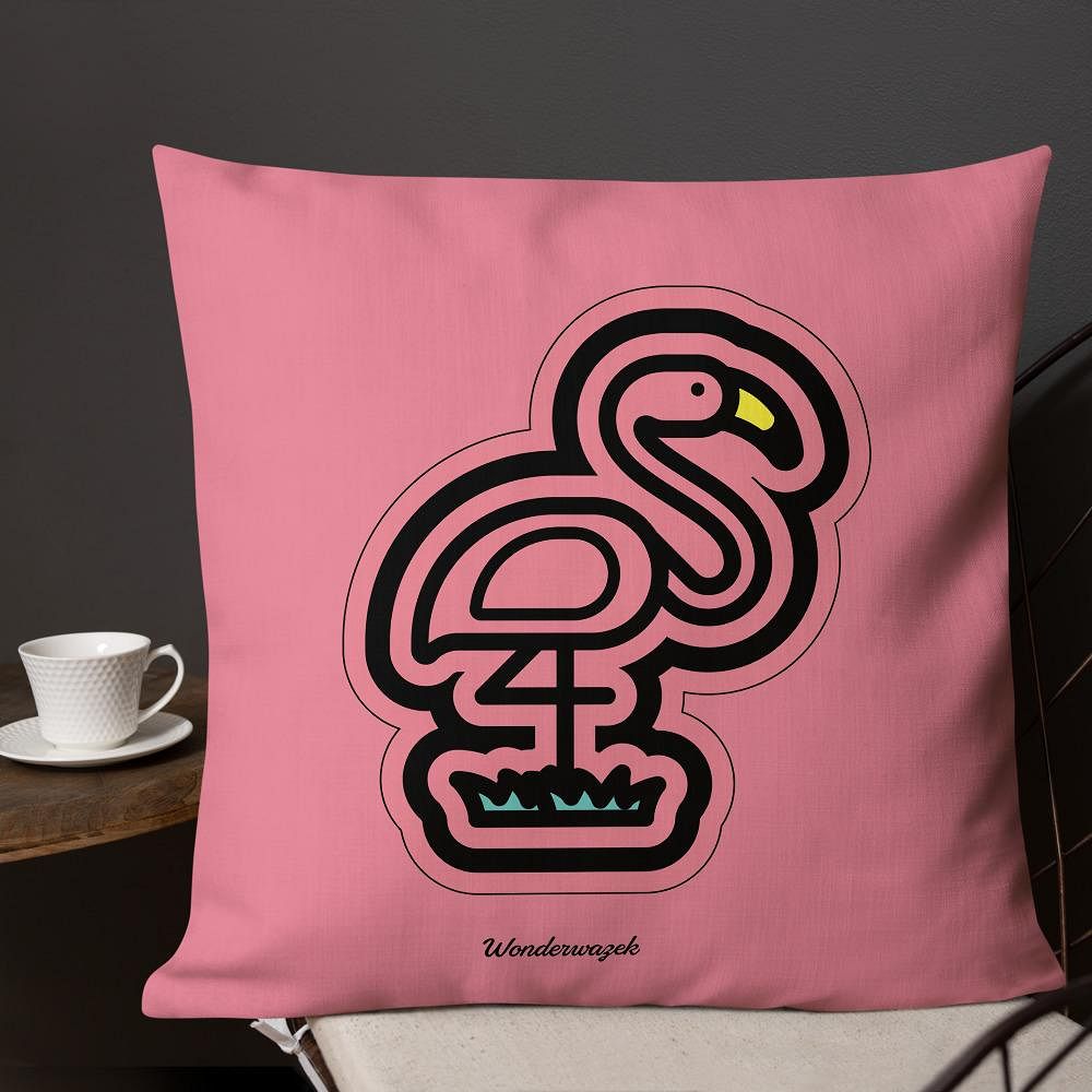 Kissen • Flamingo – rosa - Wonderwazek