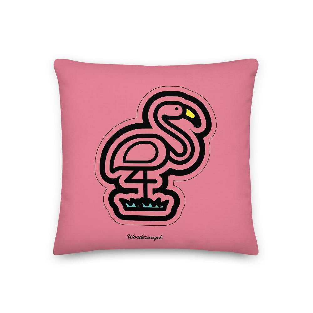 Kissen • Flamingo – rosa - Wonderwazek