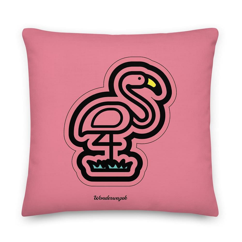 Kissen • Flamingo – rosa - Wonderwazek