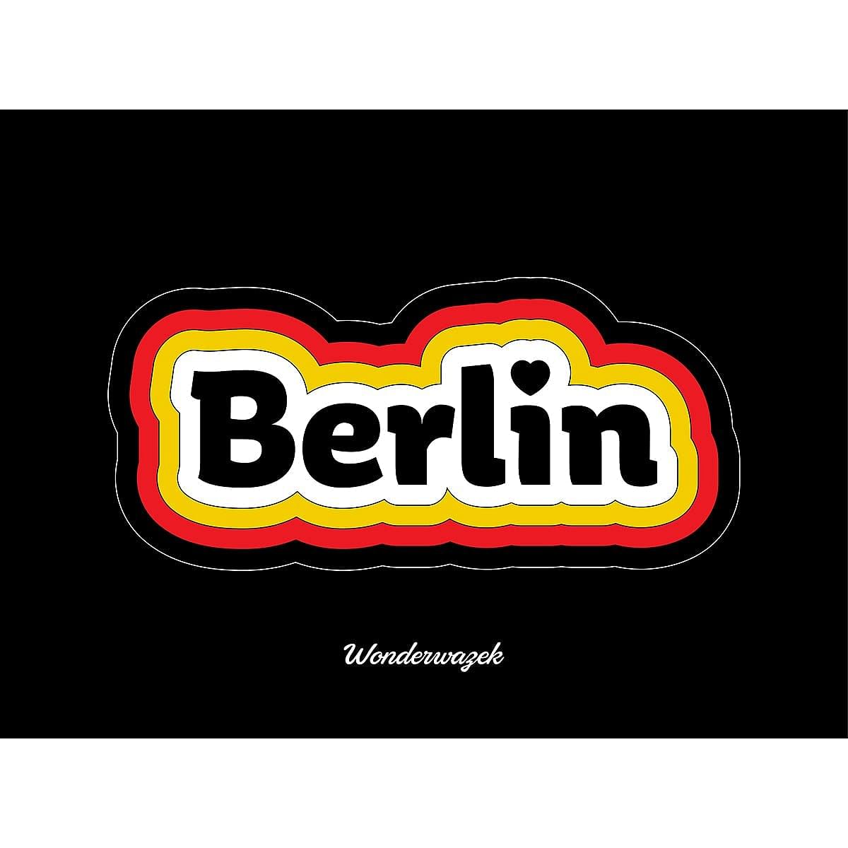 Laptoptasche • Berlin – gold, rot, schwarz - Wonderwazek