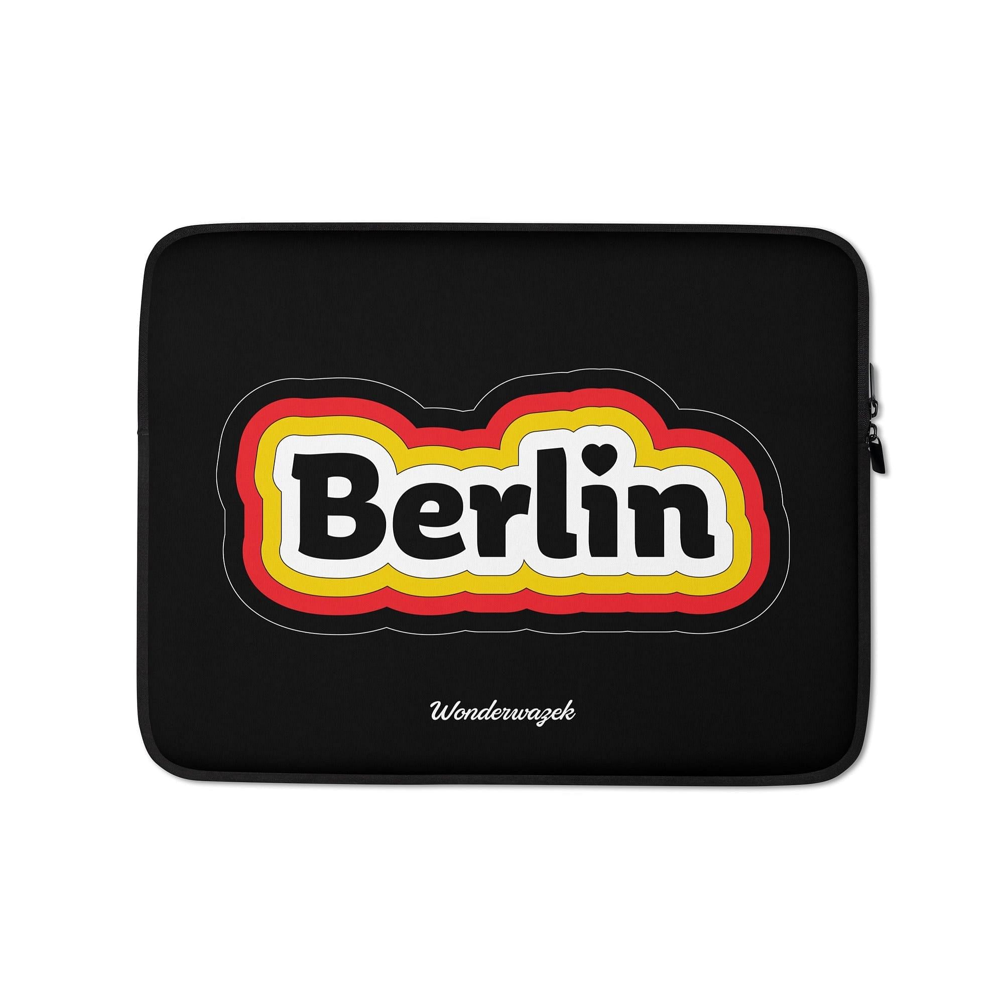 Laptoptasche • Berlin – gold, rot, schwarz - Wonderwazek