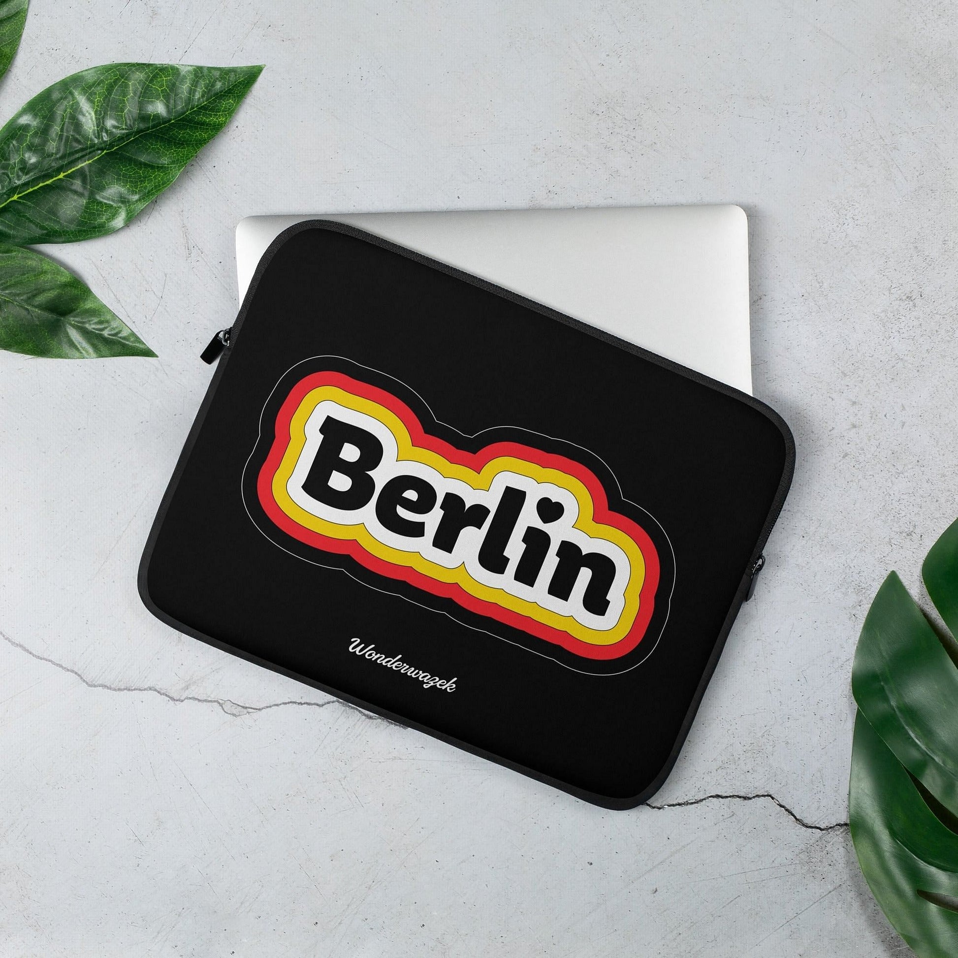 Laptoptasche • Berlin – gold, rot, schwarz - Wonderwazek