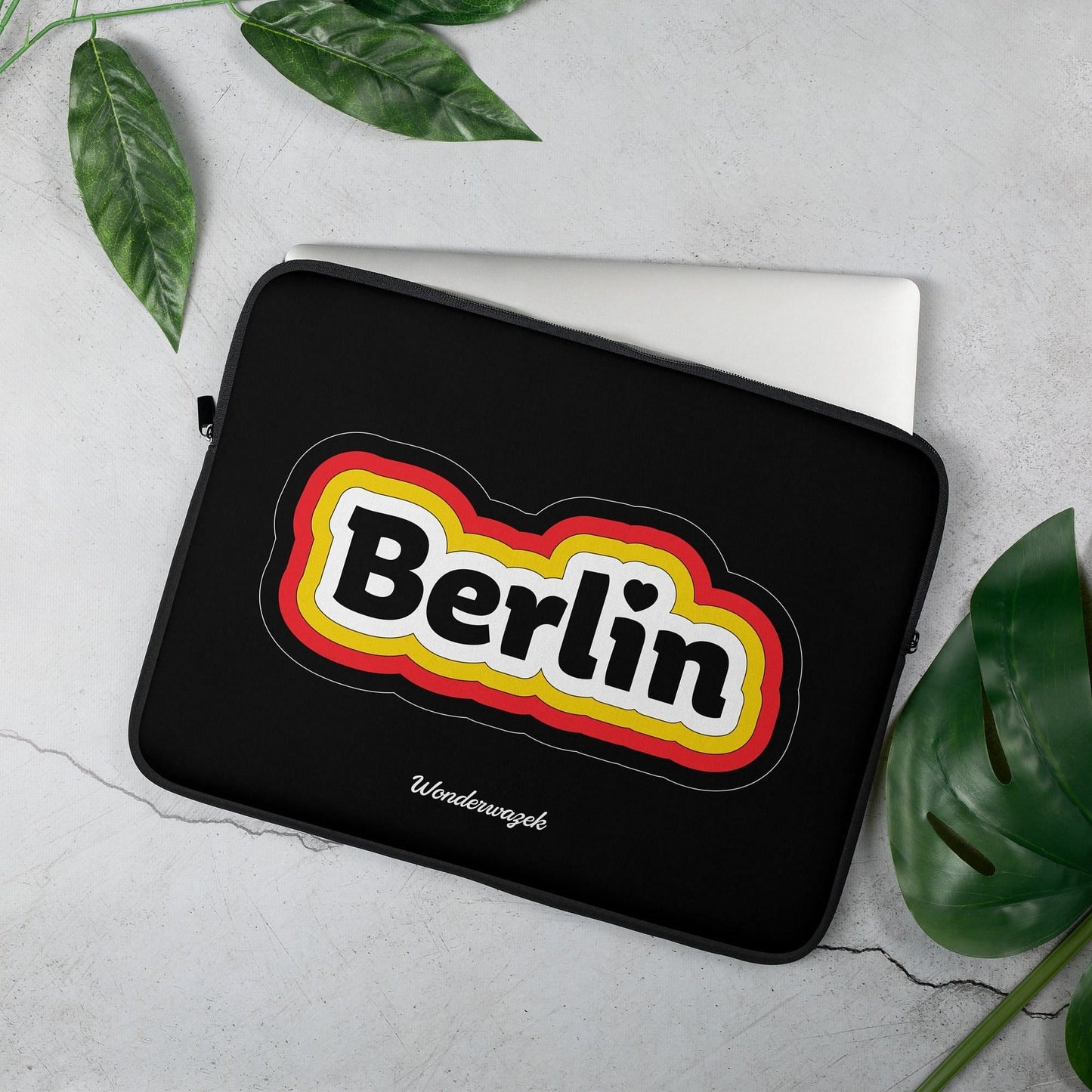 Laptoptasche • Berlin – gold, rot, schwarz - Wonderwazek