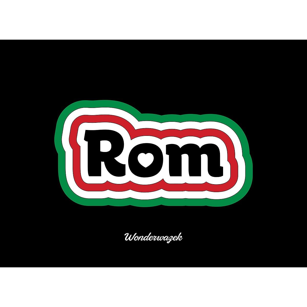 Laptoptasche • Rom – grün, rot, weiß - Wonderwazek