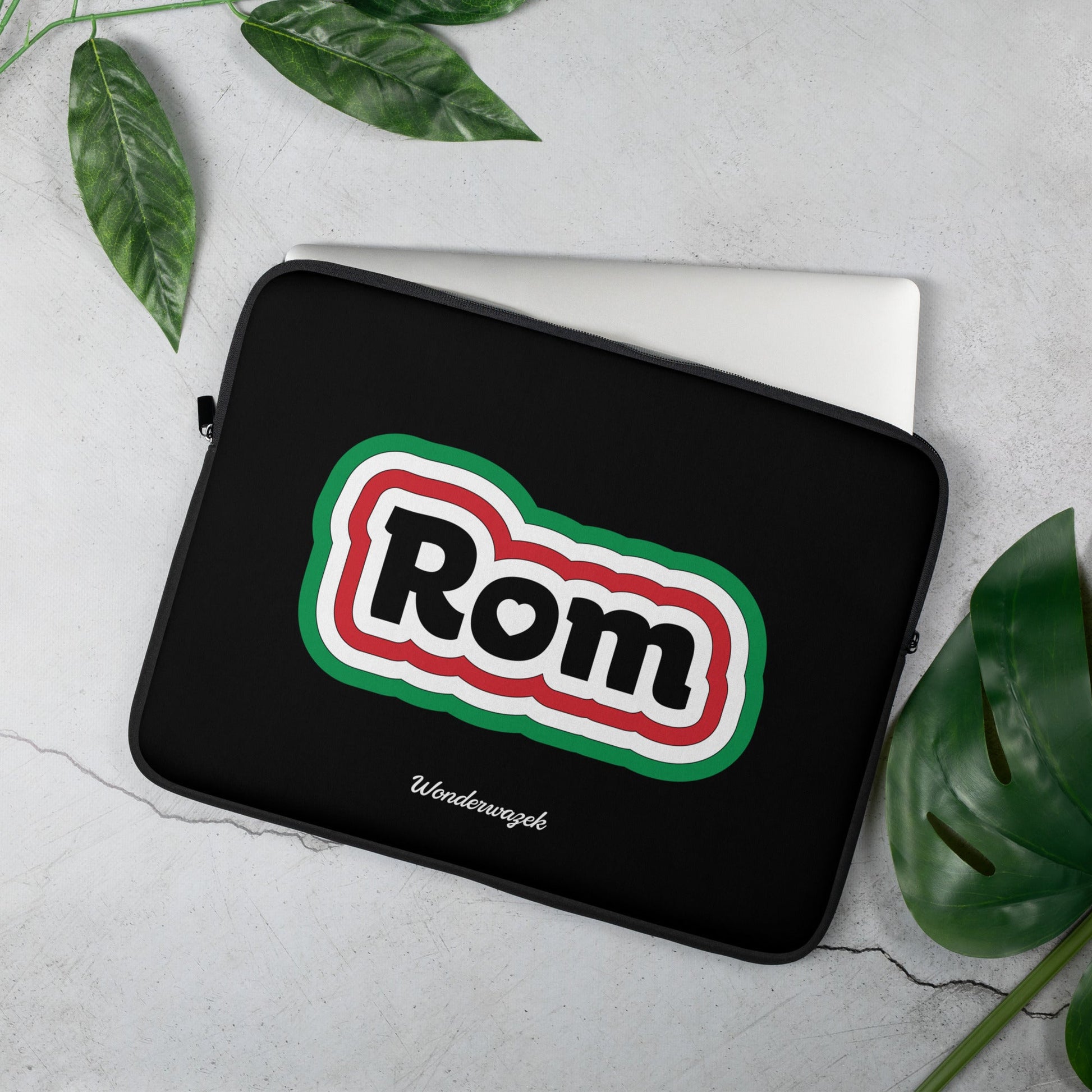 Laptoptasche • Rom – grün, rot, weiß - Wonderwazek