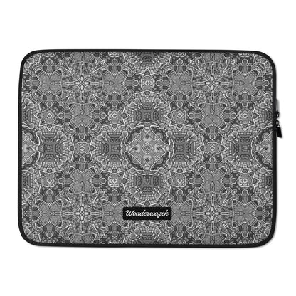 Laptoptasche • Shades of Grey – Blankas Blumen - Wonderwazek