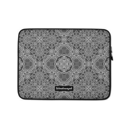 Laptoptasche • Shades of Grey – Blankas Blumen - Wonderwazek