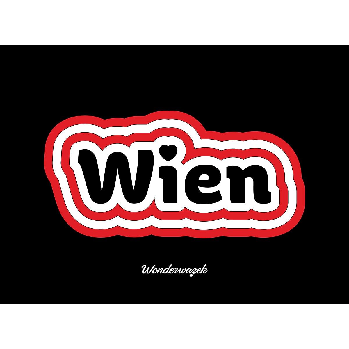 Laptoptasche • Wien – rot, schwarz, weiß - Wonderwazek