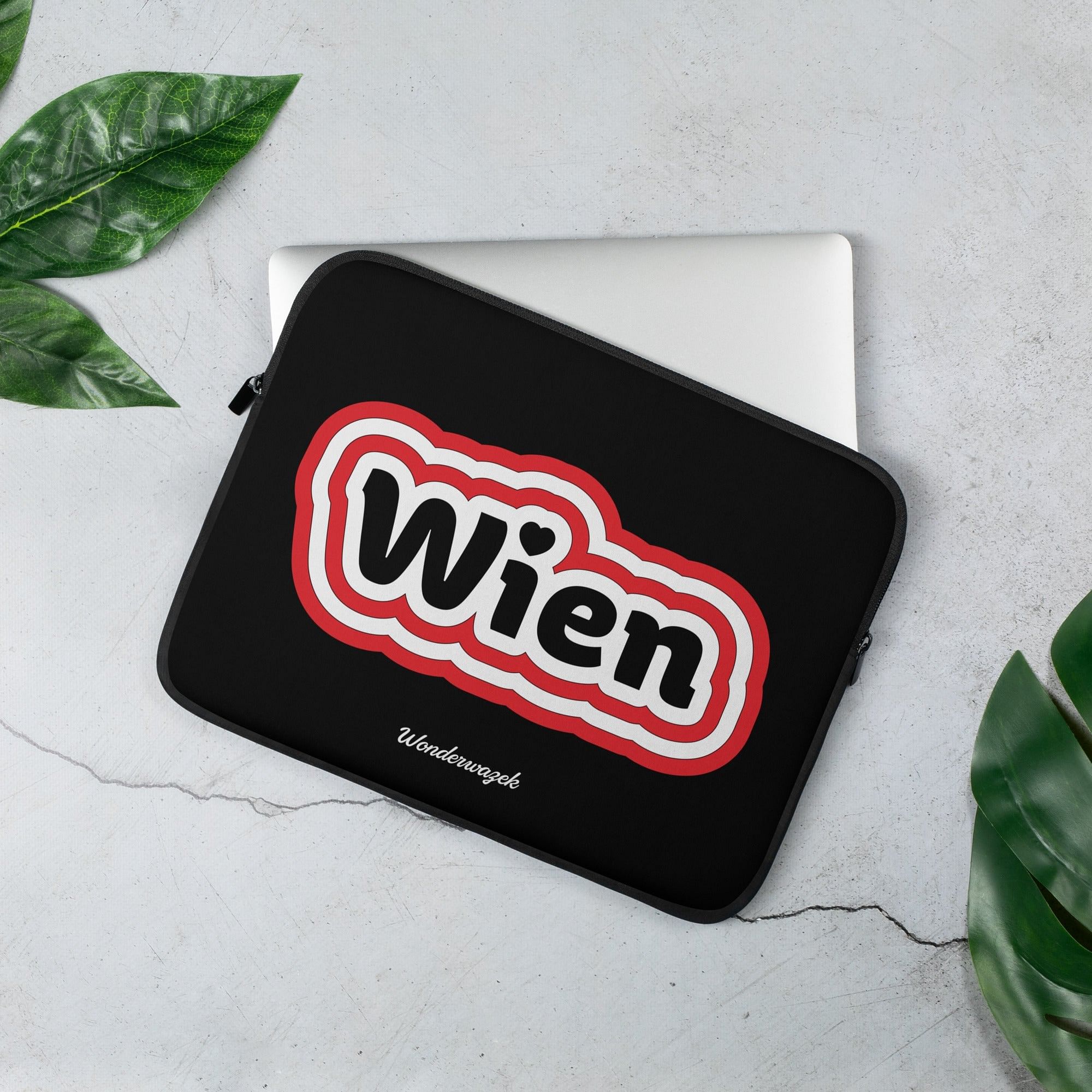 Laptoptasche • Wien – rot, schwarz, weiß - Wonderwazek