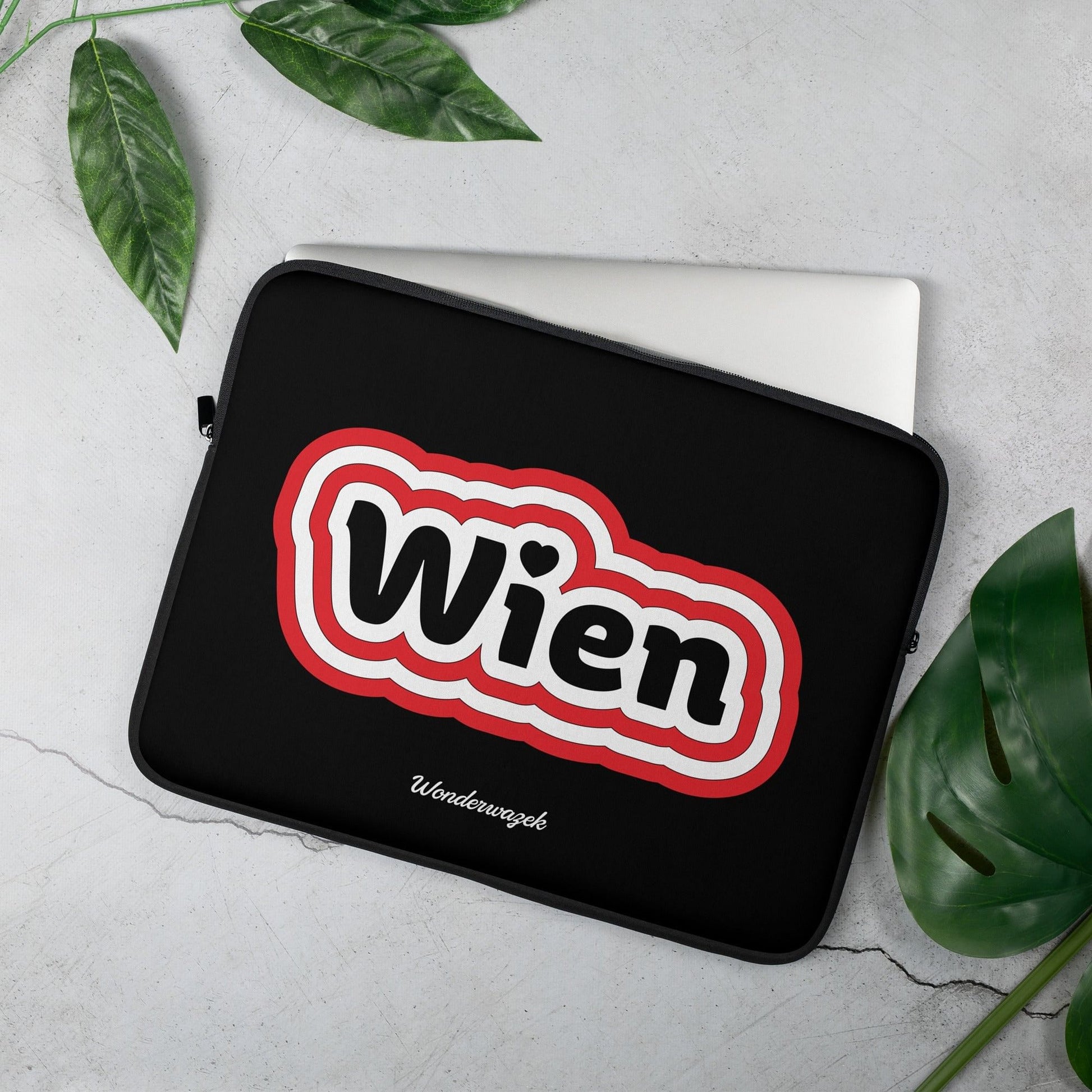 Laptoptasche • Wien – rot, schwarz, weiß - Wonderwazek