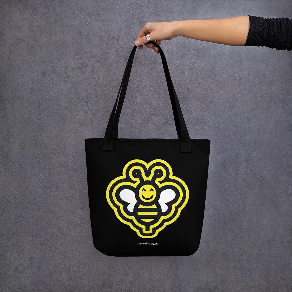 Einkaufstasche • fleißige Biene – gelb, schwarz - Wonderwazek
