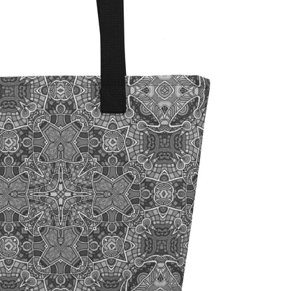 Strandtasche • Shades of Grey – Blankas Blumen - Wonderwazek