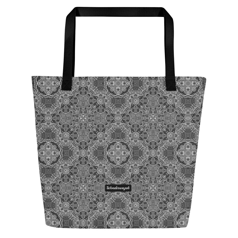 Strandtasche • Shades of Grey – Blankas Blumen - Wonderwazek